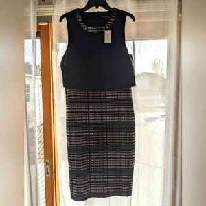 NWT Banana Republic Tiered Sheath Dress, Sz 14